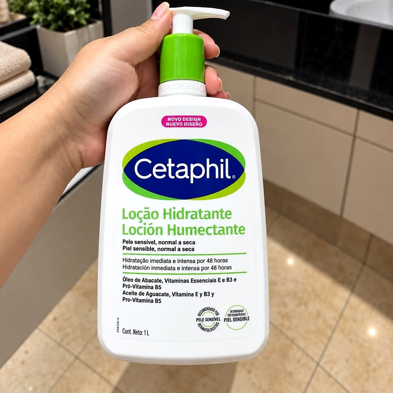 🧴 Cetaphil Loção Hidratante Corporal e Facial 1L