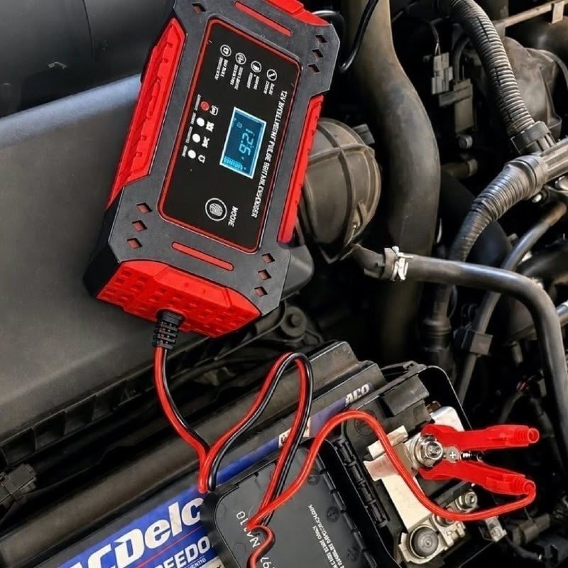 Carregador Inteligente de Bateria DUOSEG para Carro, Moto e Náuticos