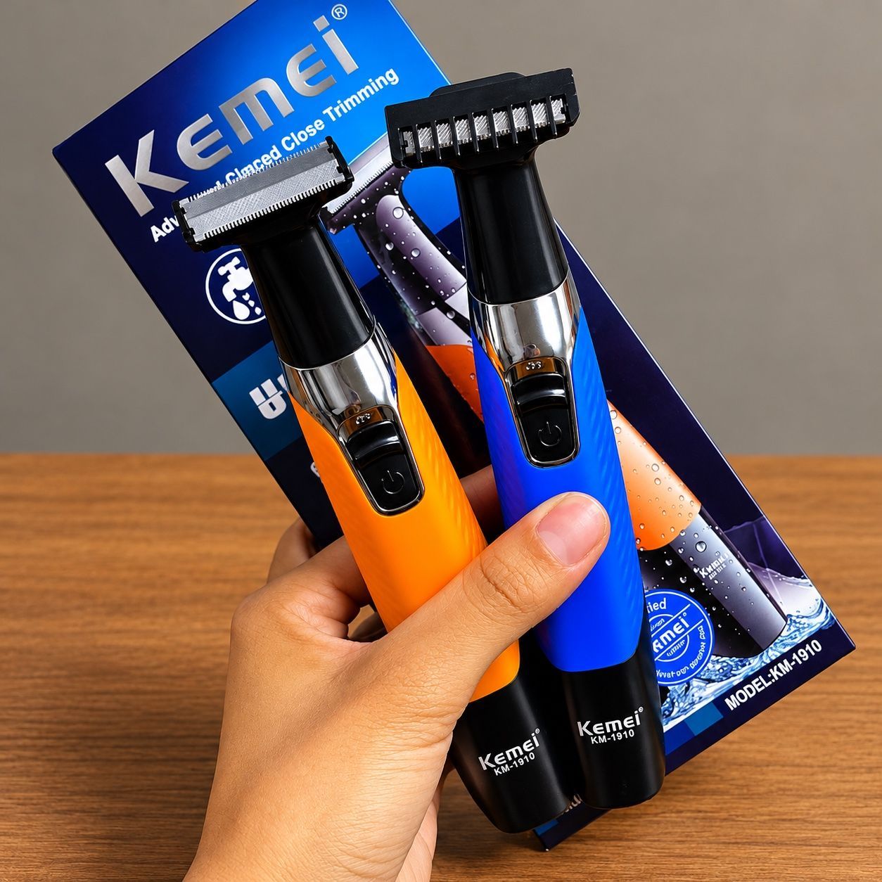 Maquininha 3 Em 1 Kemei Aparador Pelo Corpo