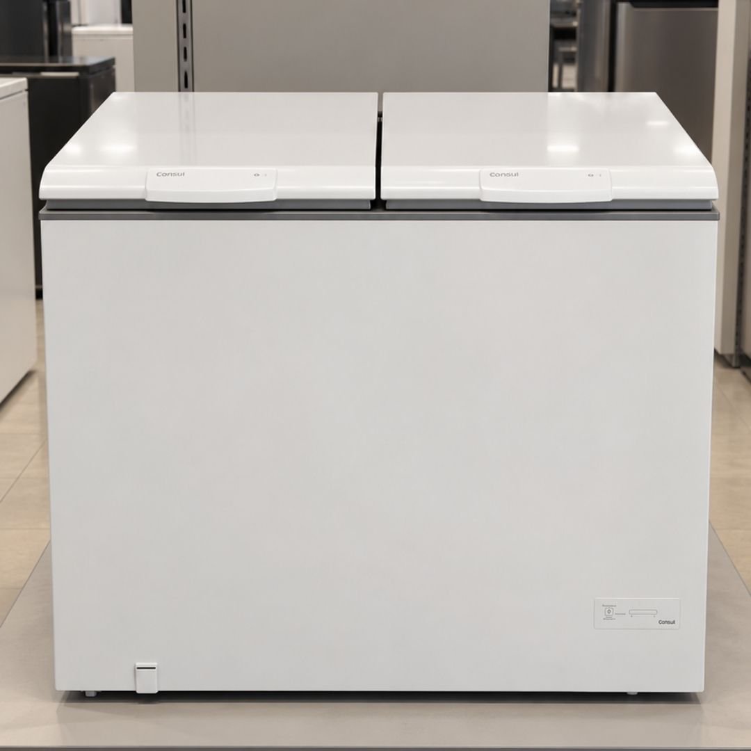 Freezer Horizontal Consul 2 Portas 410 Litros Branco - CHB42MB