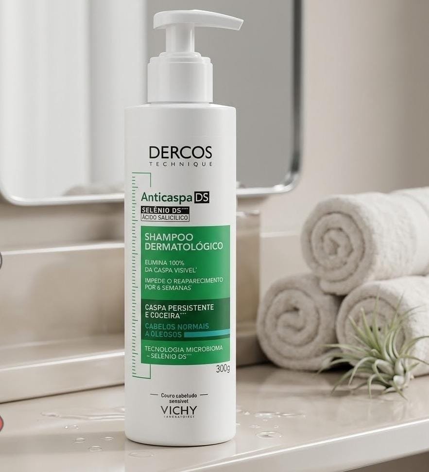 Shampoo Anticaspa Cabelos Normais a Oleosos, Dercos DS Vichy, 300g