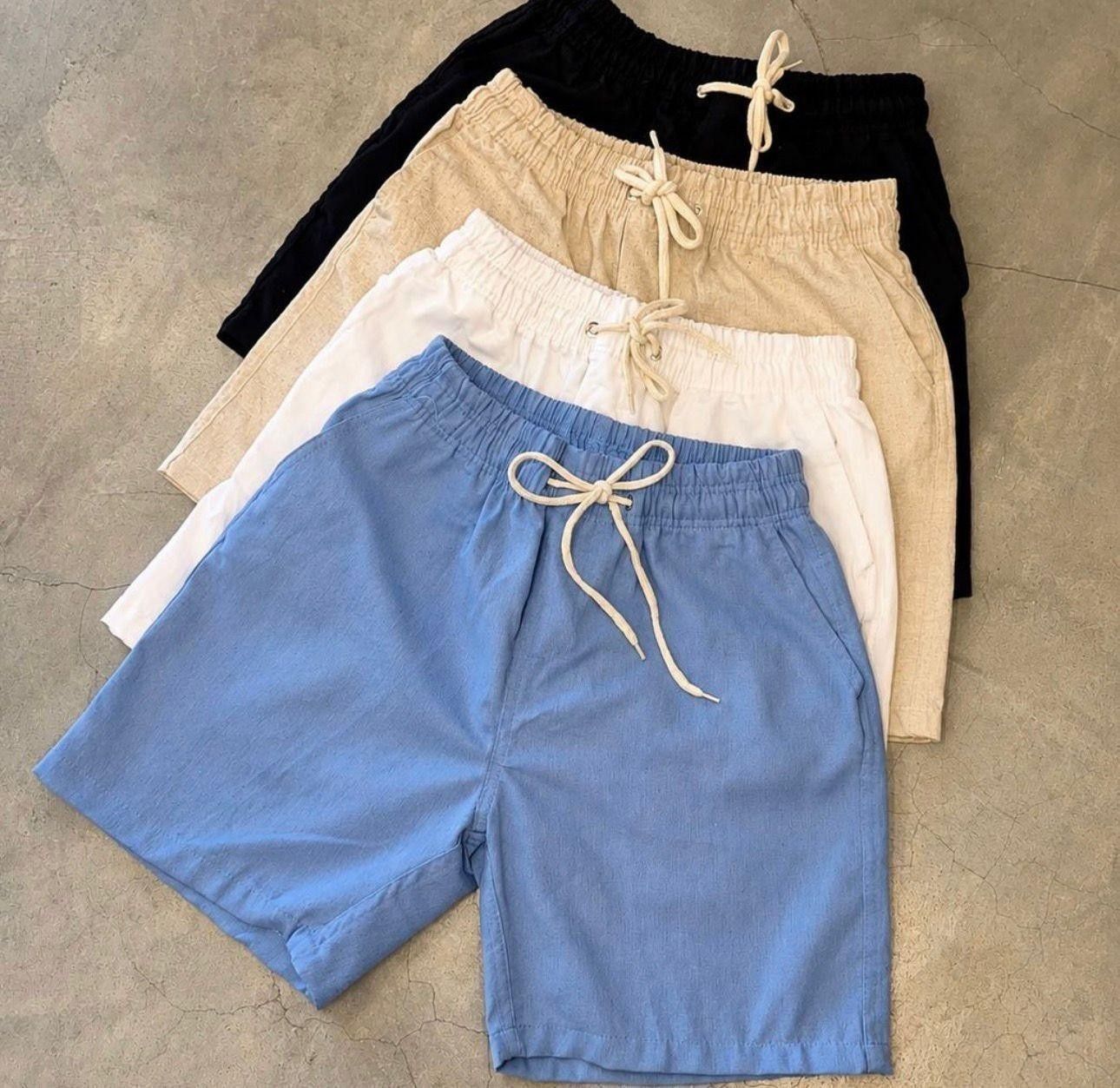 Kit 3 Shorts Masculino Bermuda Linho Verão Envio Imediato (P ao XG)