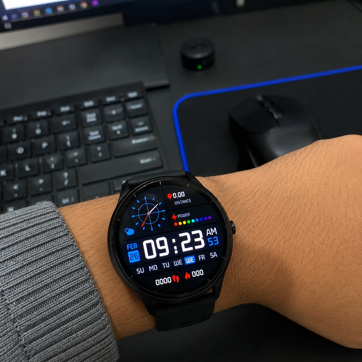 Smartwatch PEJE ZW02 com Chamadas,  Modos Esportivos