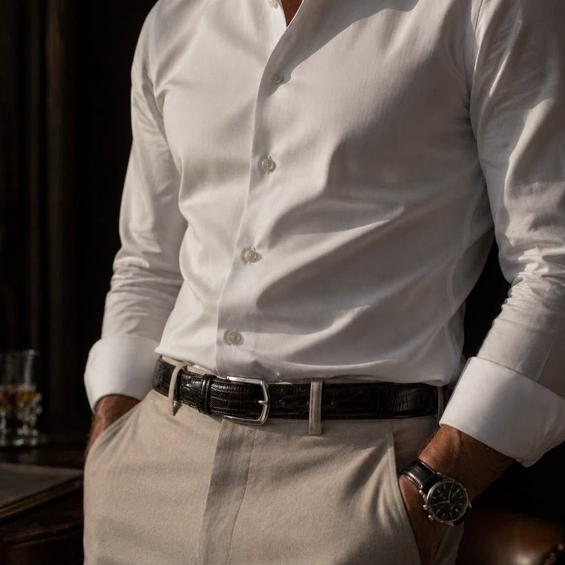 Camisa Social Masculina Slim Premium Manga Longa / Curta