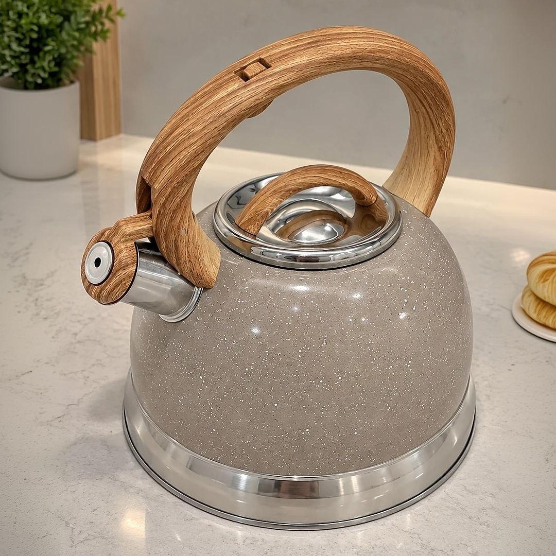 Chaleira Com Apito Brinox 2,7 L Roma Areia