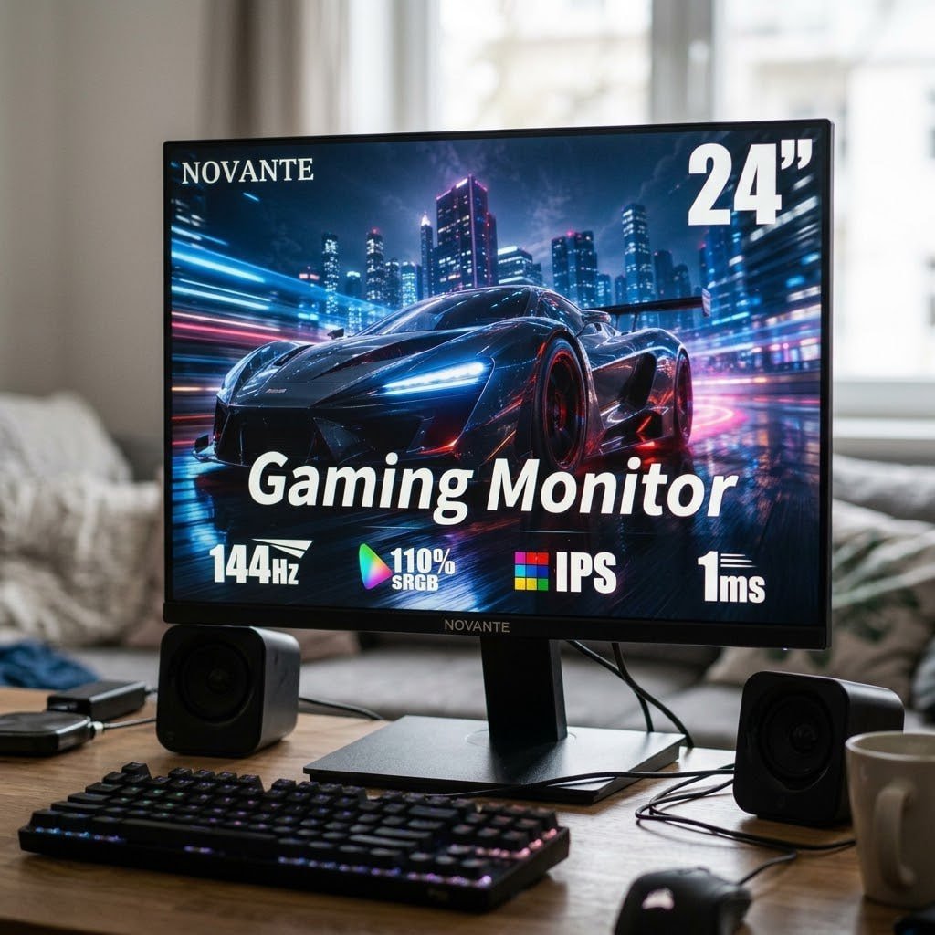 Monitor Gamer ips 24 Polegadas, Full HD, 144Hz, 1ms,sRGB