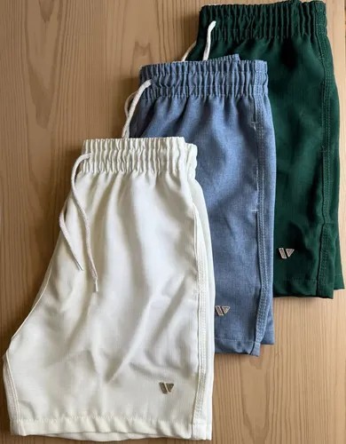 Kit 3 Bermudas Lisas Amarração Shorts Academia Treino Praia (P ao GG)