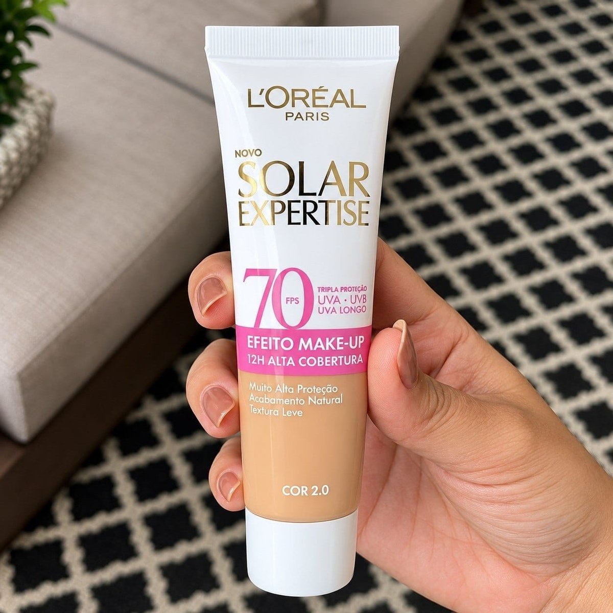 Protetor Solar Facial com Cor FPS 70 L'Oréal Paris Solar Expertise 30g