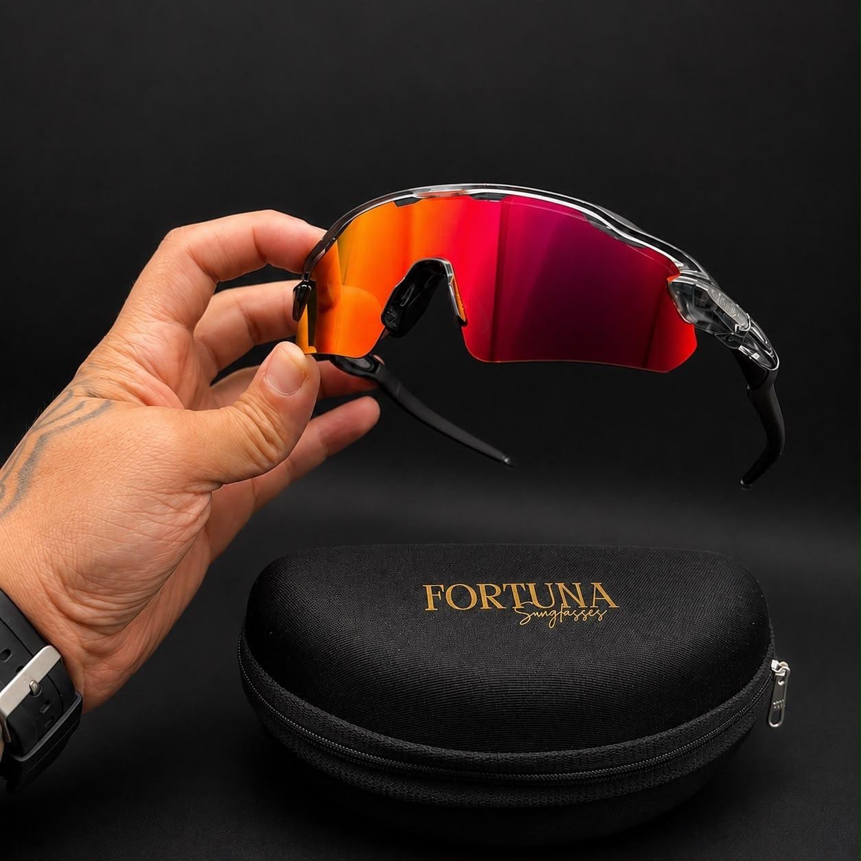 Óculos Esportivo Pace Premium Proteção Uv400 Baixa Ciclismo