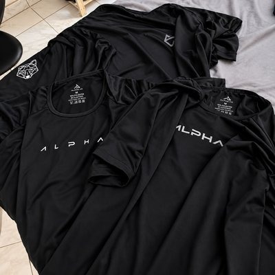 Kit 5 Camisetas Dry All Black Alpha (P ao XGG)