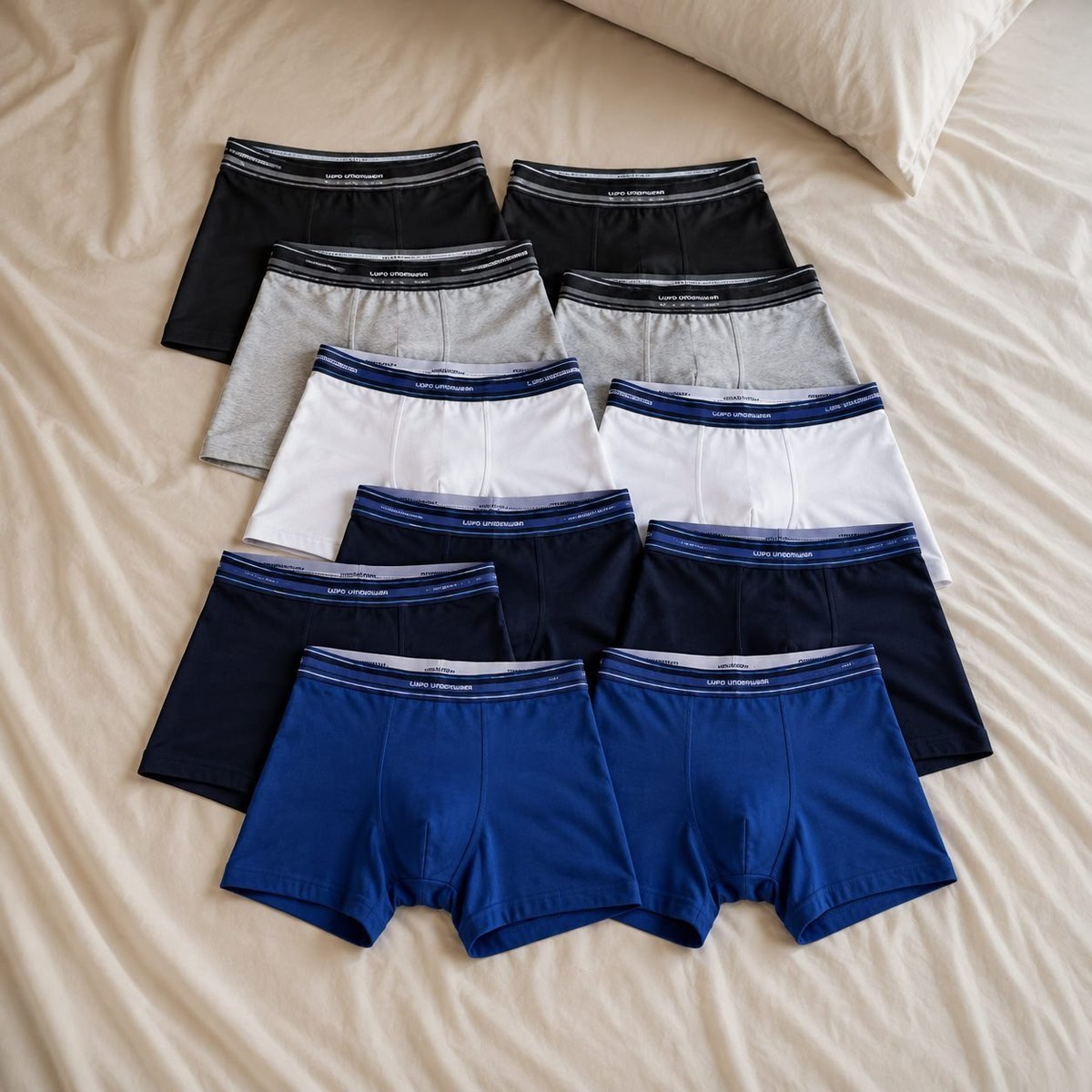 Kit 10 Cuecas Boxer Lupo Masculino Algodao