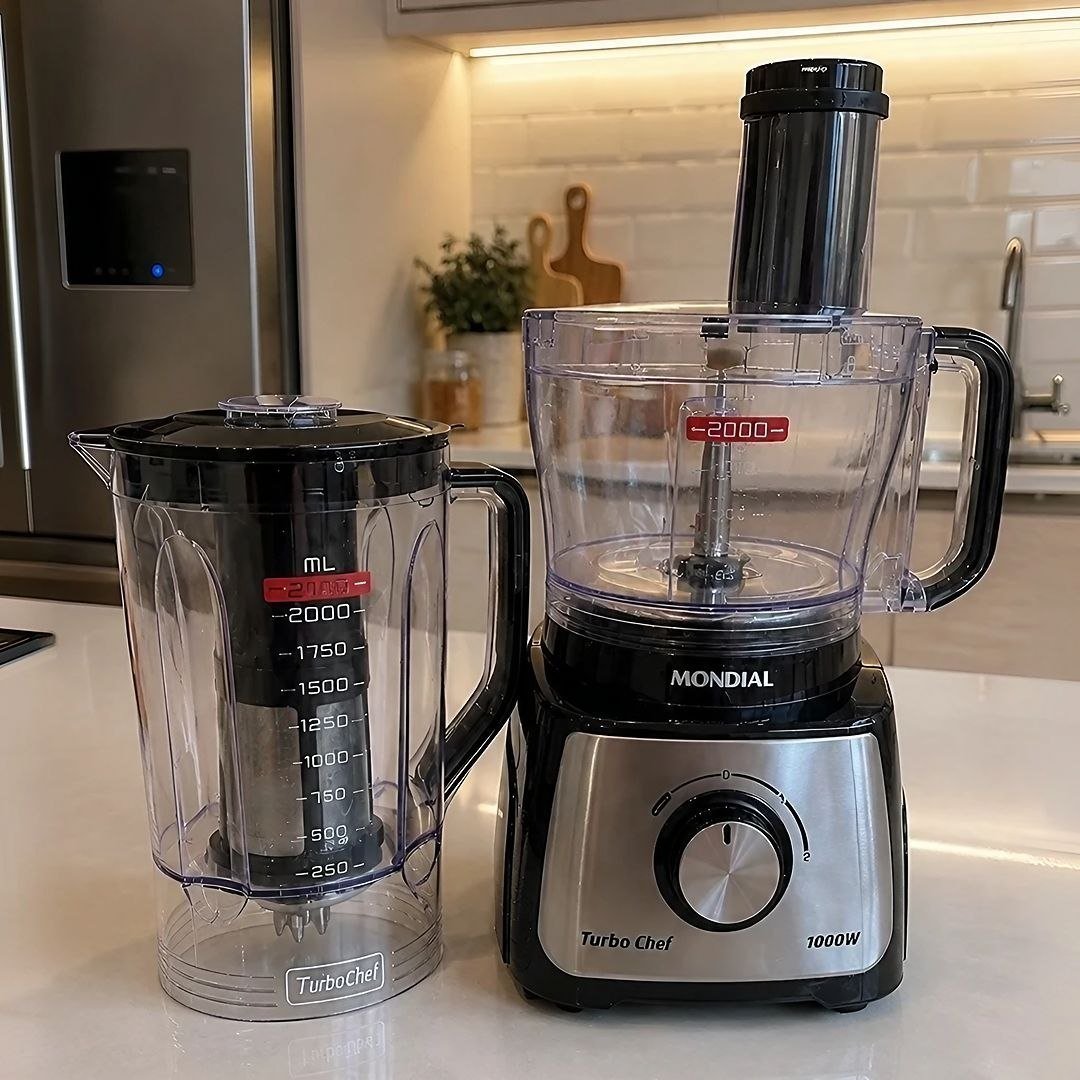 Multiprocessador Turbo Chef 5 em 1 Mondial 1000W MPN-01-B 127V