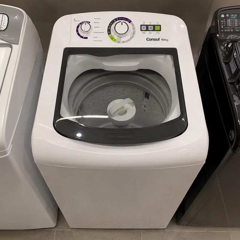 Máquina de Lavar Consul 10 kg Dosagem Econômica - CWB10BB 127V