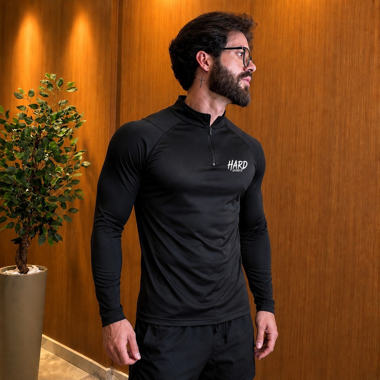 Camisa Manga Longa Uv50+ Dry Fit Com Zíper