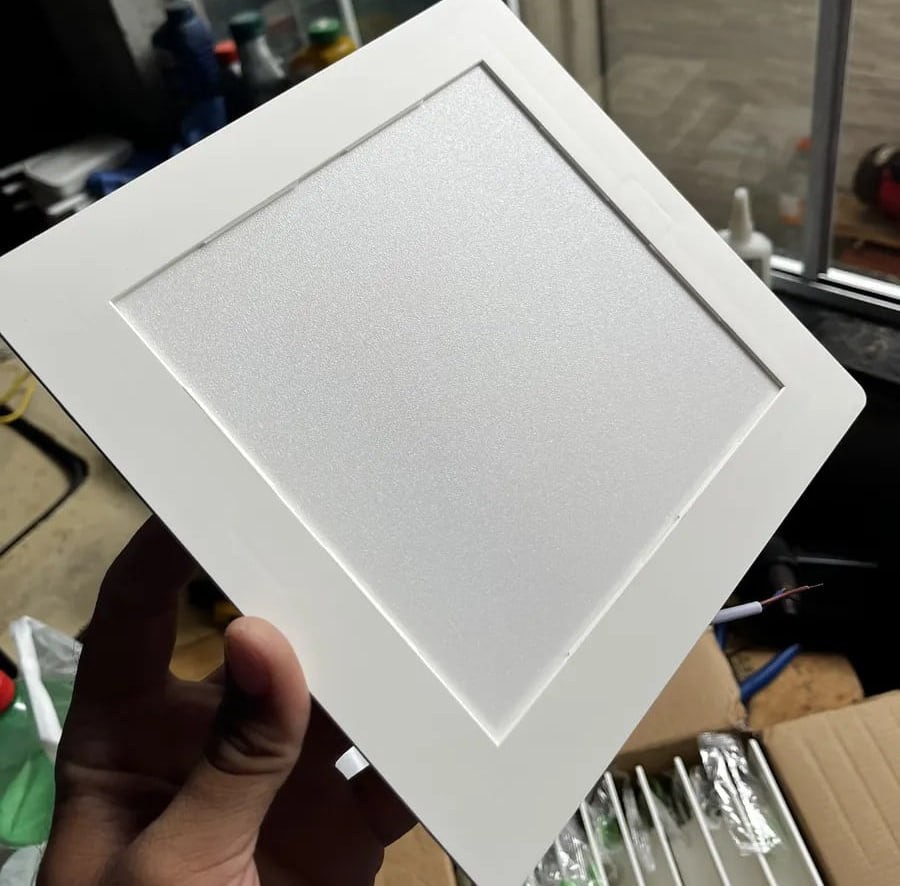 Kit 10 Painel led Plafon Embutir 18w 6500k Branco Frio 12cm 110v/220v