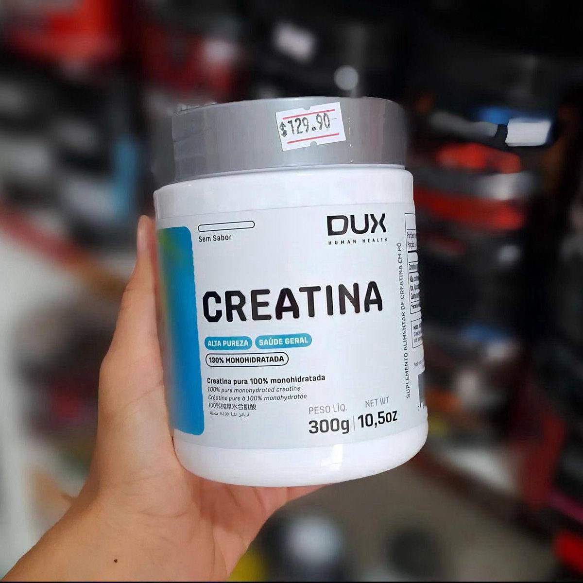 Creatina Monohidratada Sem Sabor - Pote 300g