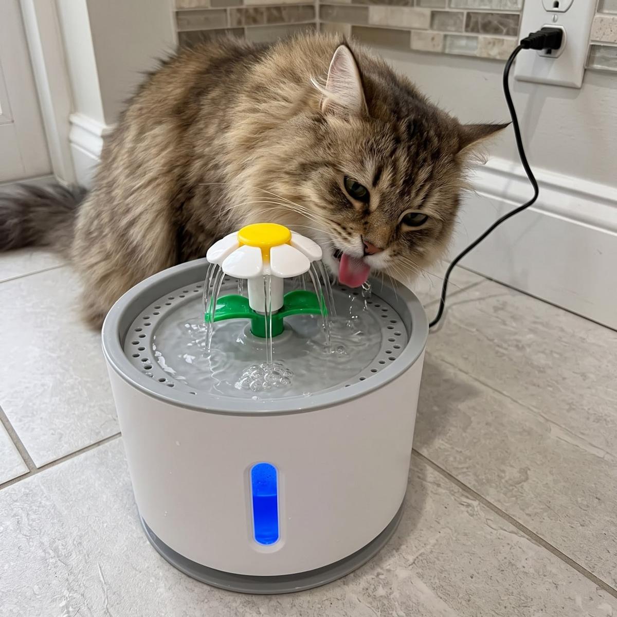 Bebedouro Pet Fonte Água 2,4 Litros Filtro Automático Cães Gatos