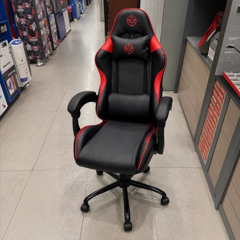 Cadeira Gamer TGT Heron TC3, Preto e Vermelho, TGT-HRTC3-BLRD