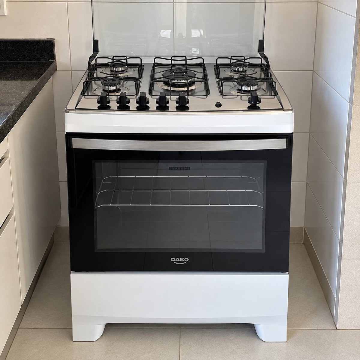 Fogão A Gás Dako Supreme 5 Bocas Tc Com Tampa Bco-bivolt