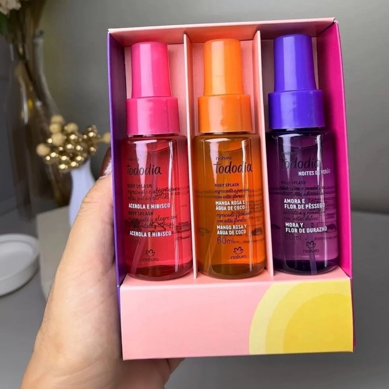 Kit Natura Tododia Body Splash Miniaturas Verão (3 Unidades)