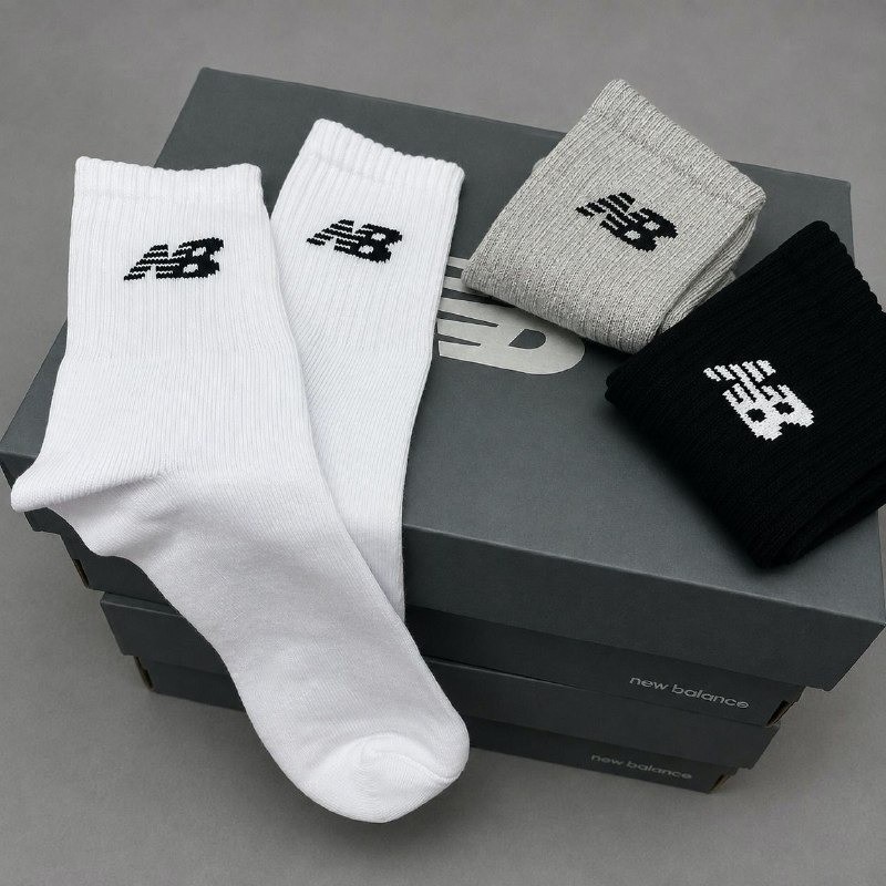 Kit 3 Meias New Balance Cano Longo 39 Ao 42 Unissex Conforto