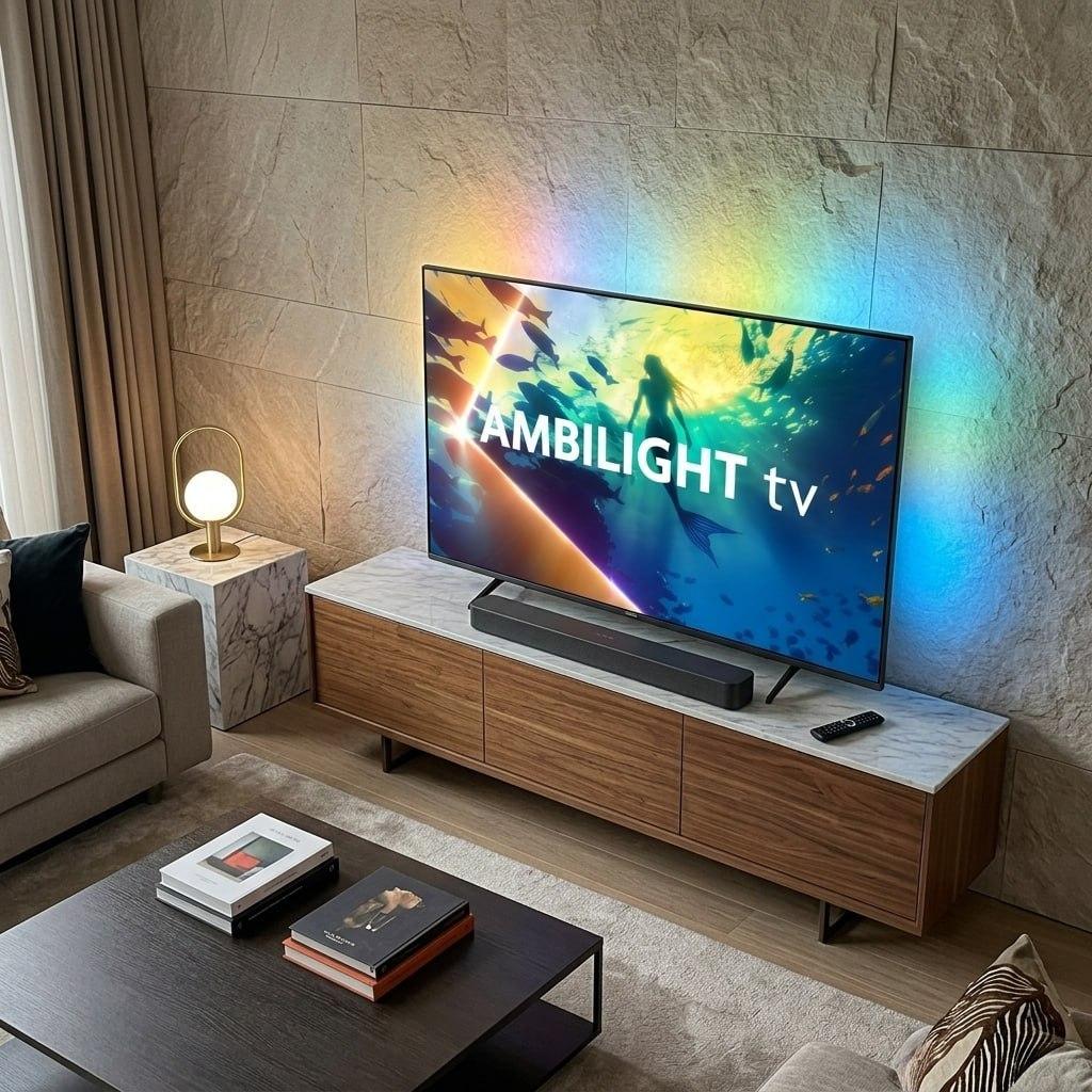 Philips Smart TV Ambilight 50" 4K 50PUG8100/78 + Soundbar TAB4000