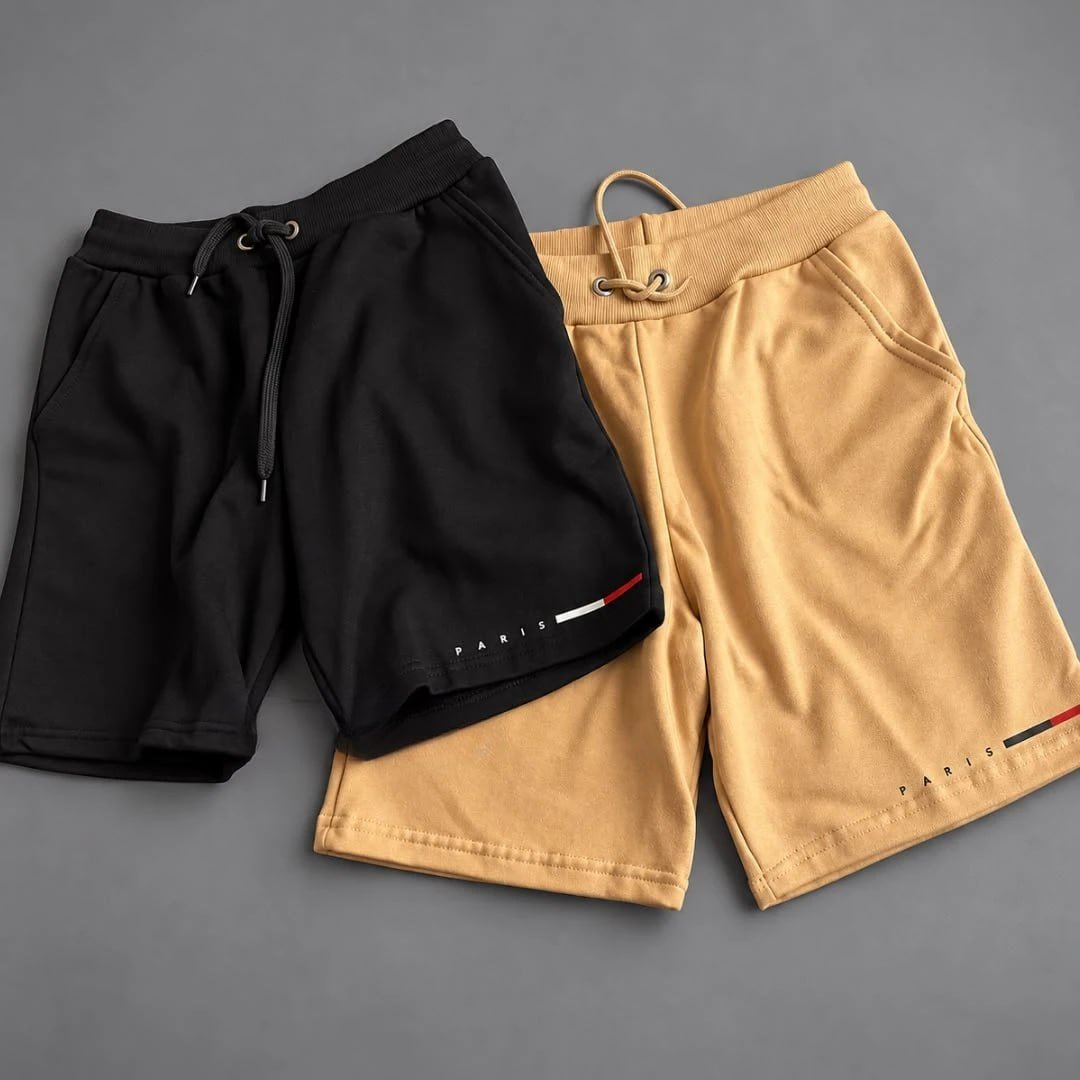 Kit 02 Bermuda Casual Short Moletom Maculina Academia Treino