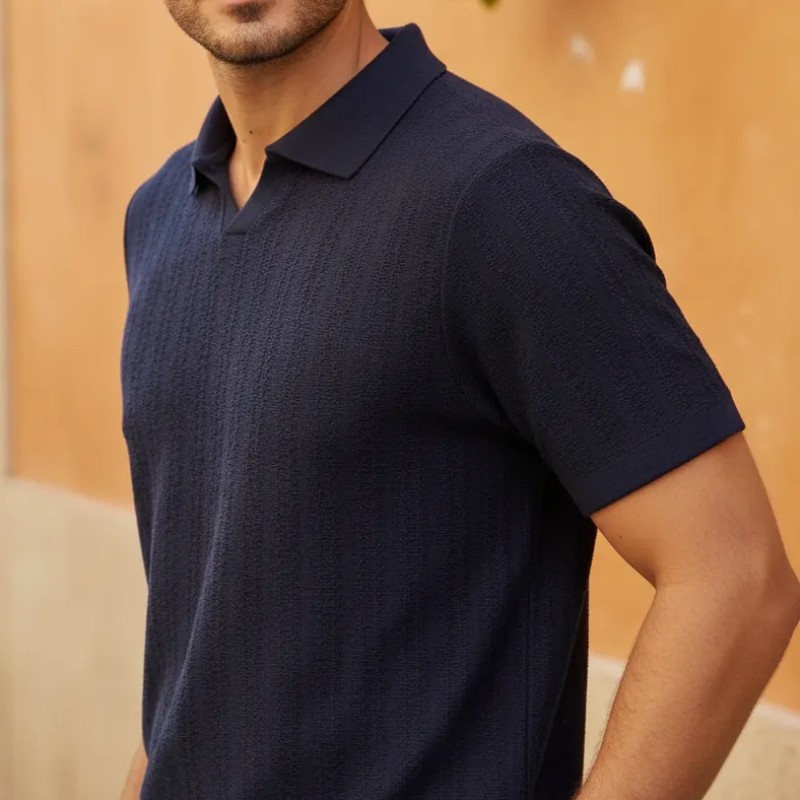 Camisa Gola Polo Tricot Masculina Texturizada Turim Opus (P ao XG)