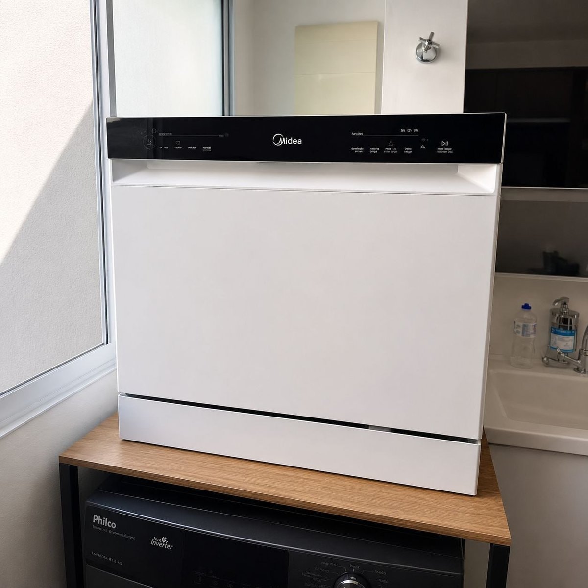 Lava Louças 8 Serviços Branca Touch Plus Midea