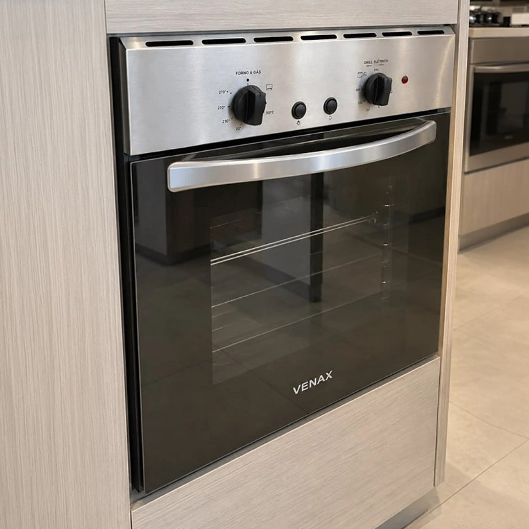 Forno Embutir Gás 50L Cristallo GIII - Venax - Inox - 127V