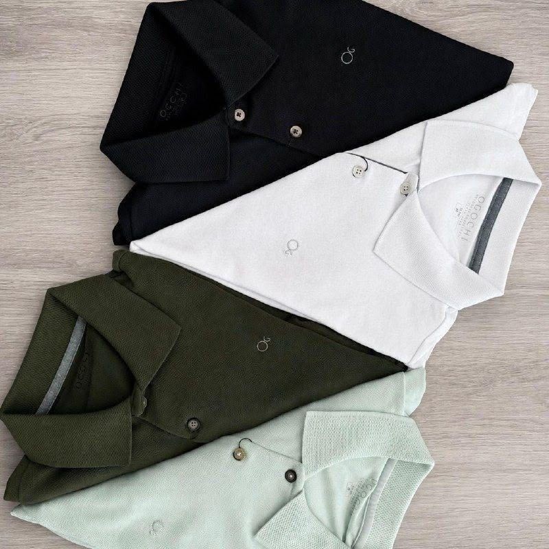 Camisa Gola Polo Social Masculina Slim Algodão Casual Ogochi (P ao XG)