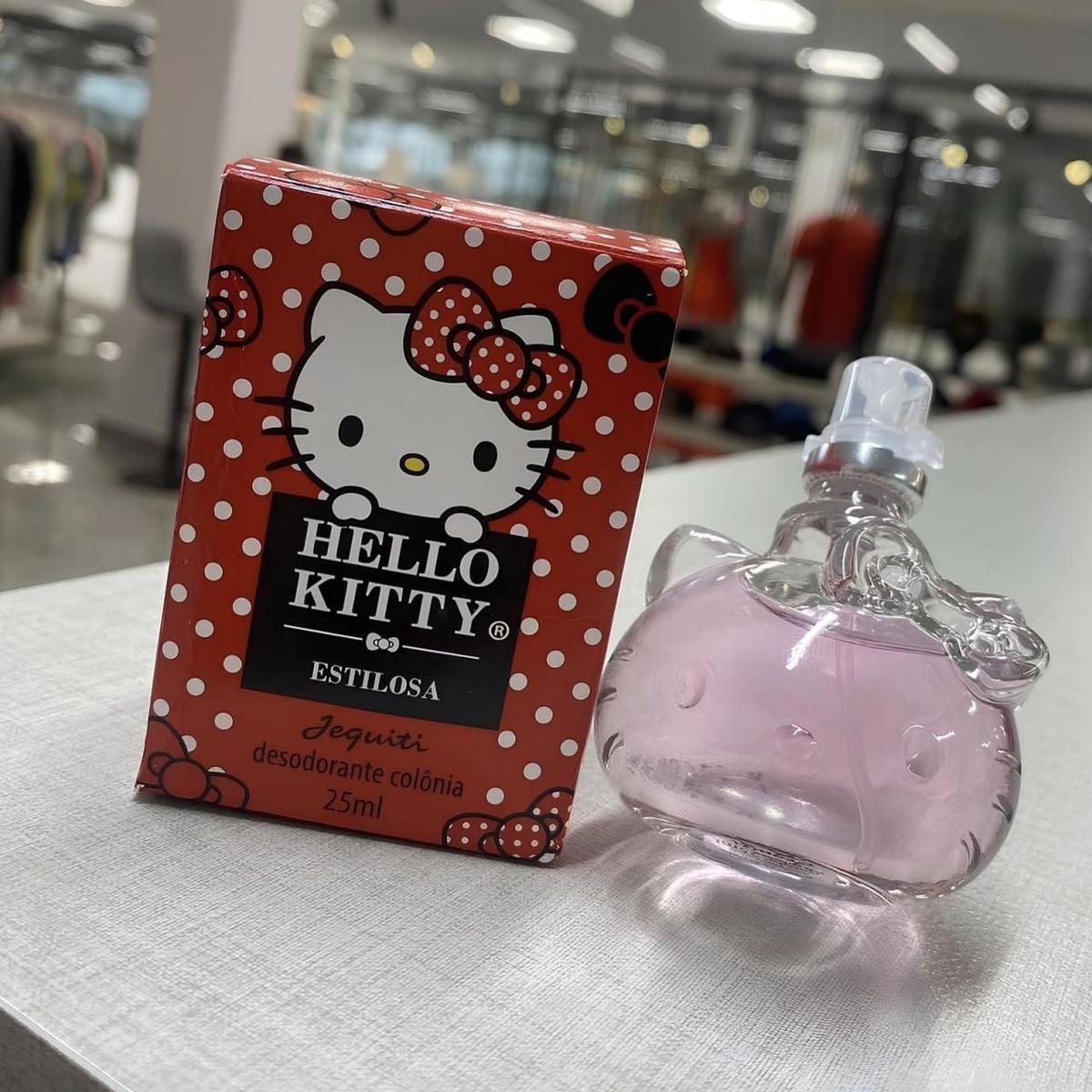 Perfume Desodorante Colônia Feminina Hello Kitty Estilosa 25ml Jequiti