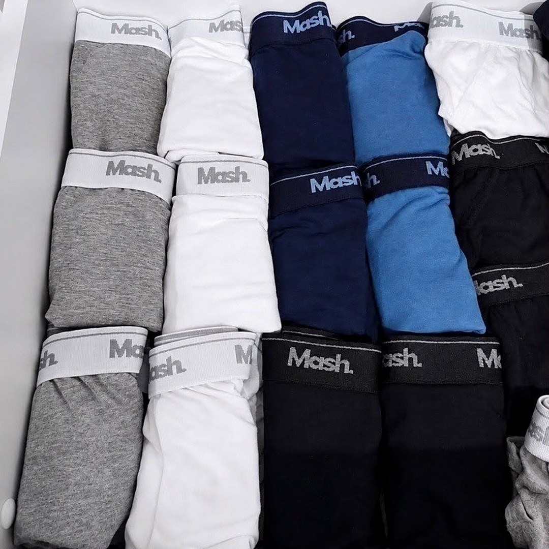 🩲 Kit com 10 Cuecas Boxer Algodão Mash