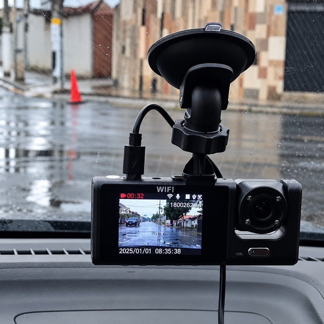 Câmera Automotiva Icarbonx Icx0524 Wifi 1080p Dash Cam