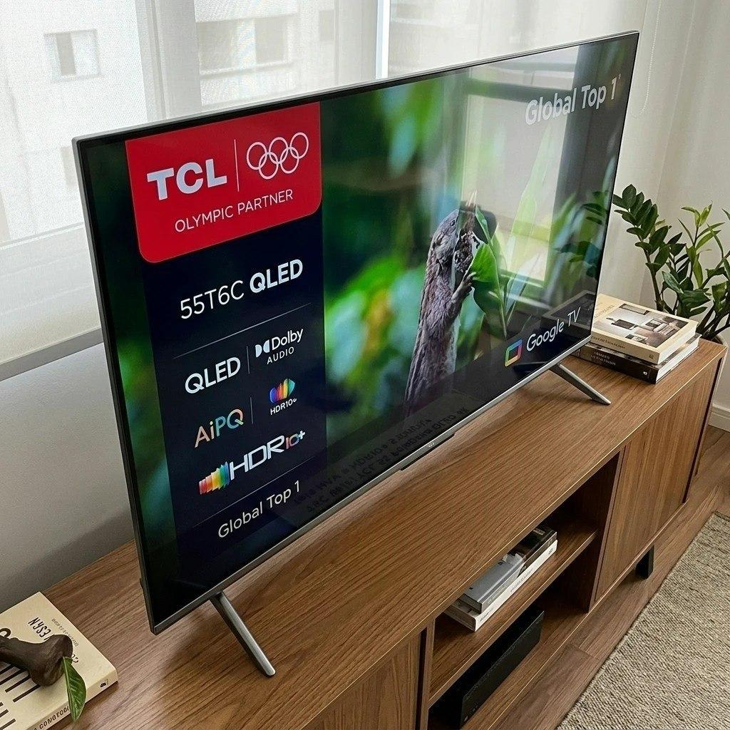Smart Tv Tcl 55 Polegadas Qled 4k T6c 55t6c
