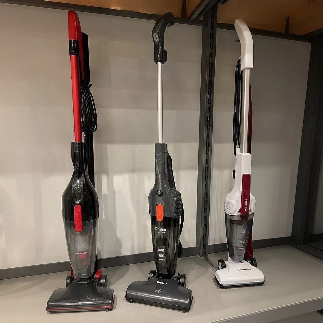 Aspirador De Pó Vertical Pas1450c 2 Em 1 1300w Cor Cinza Philco 220V