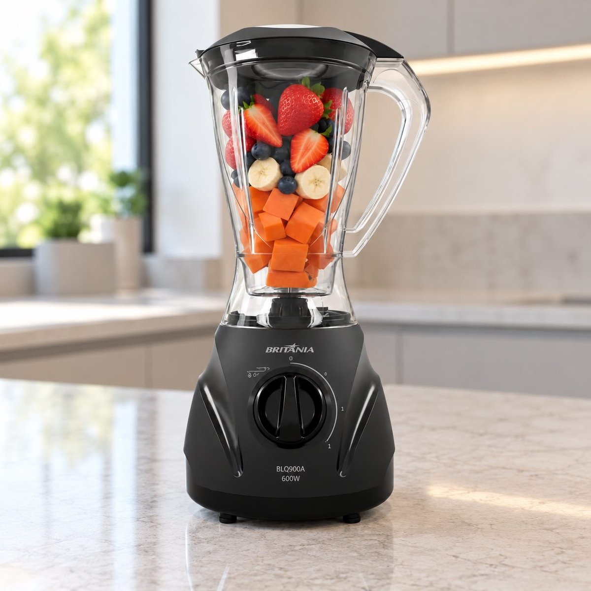 Liquidificador Britânia BLQ900A Plástico 600W 2,1L Preto