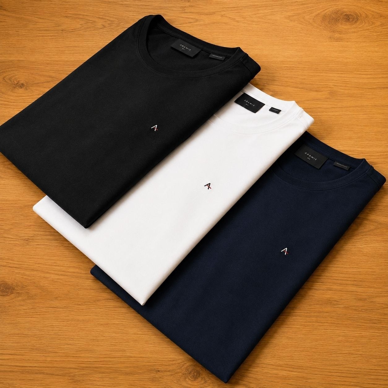 Kit com 3 Camisetas Aramis Basic Lisa (P ao G4)