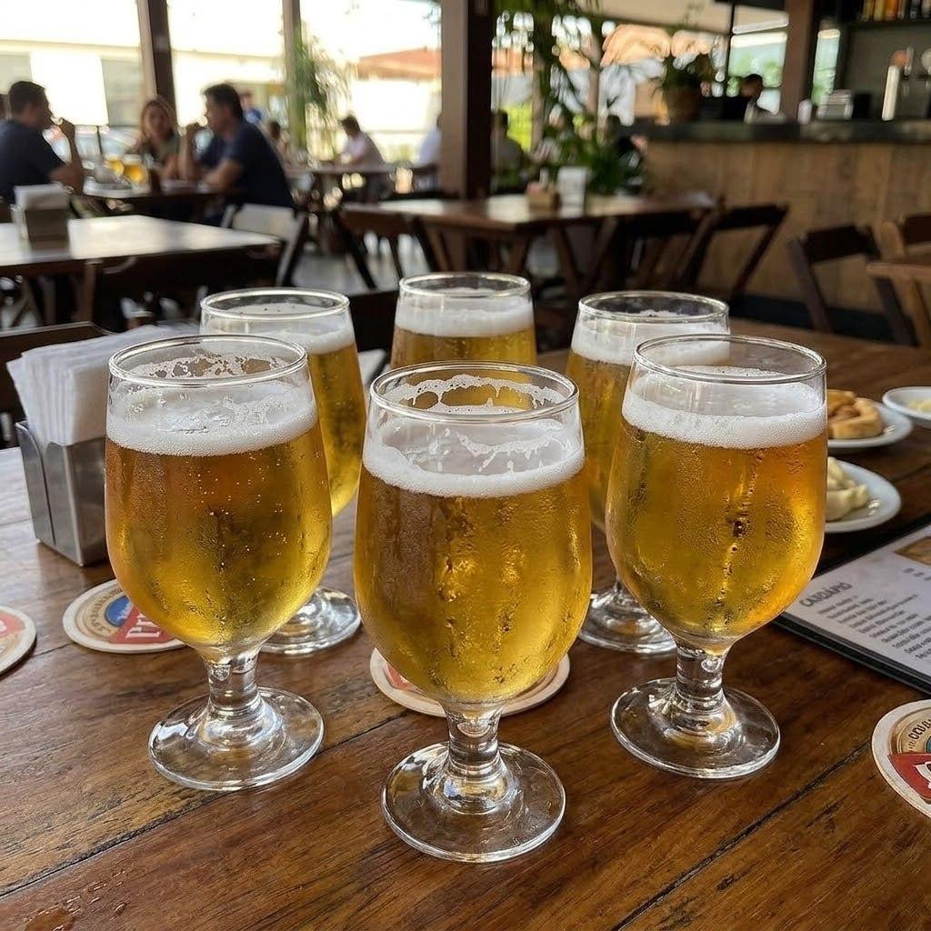 Jogo 6 Taças Cerveja Vidro Cristalino 400ml M&K Home