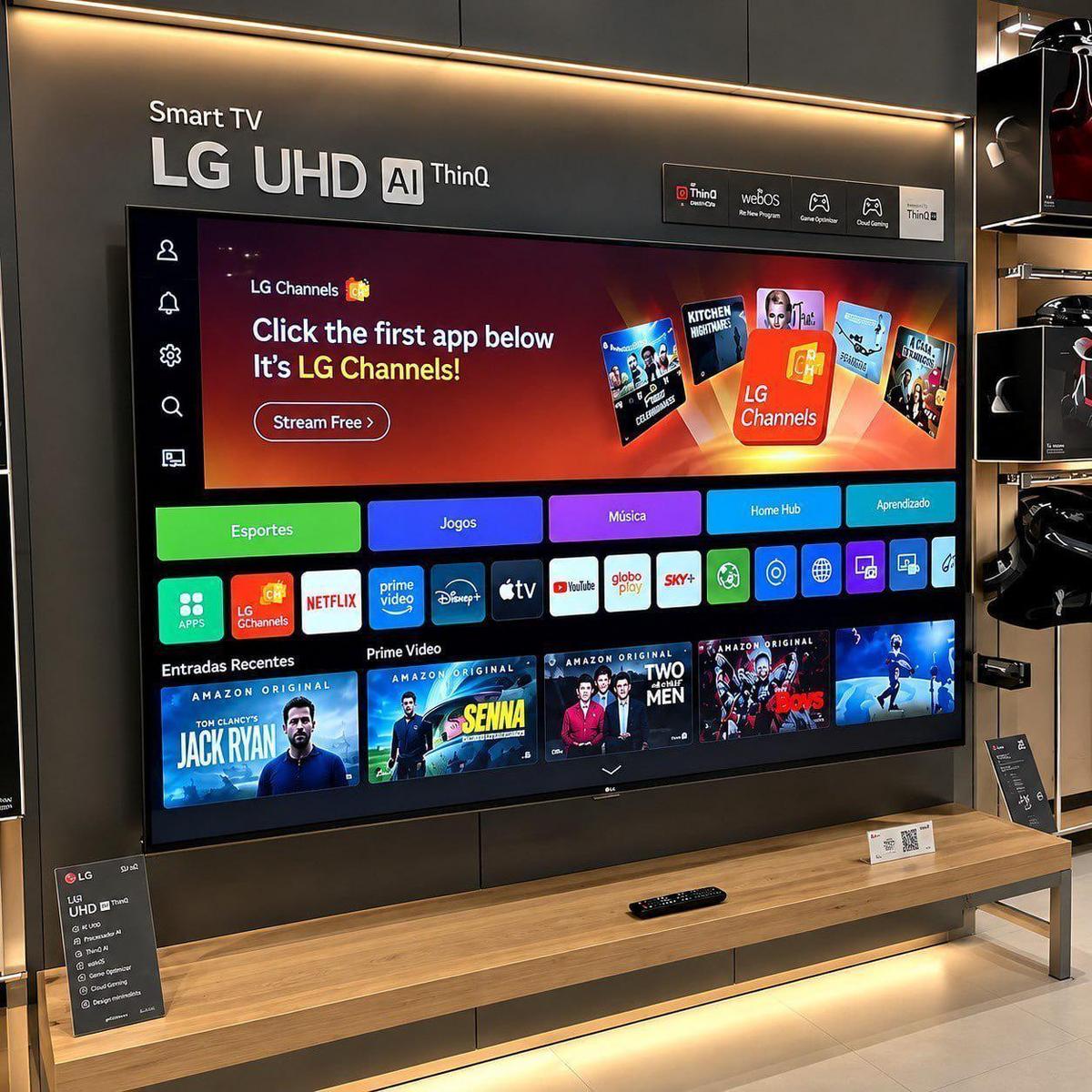 Smart TV 4K 65" LG NANO UHD AI NU850 2026 65NU850BPSA
