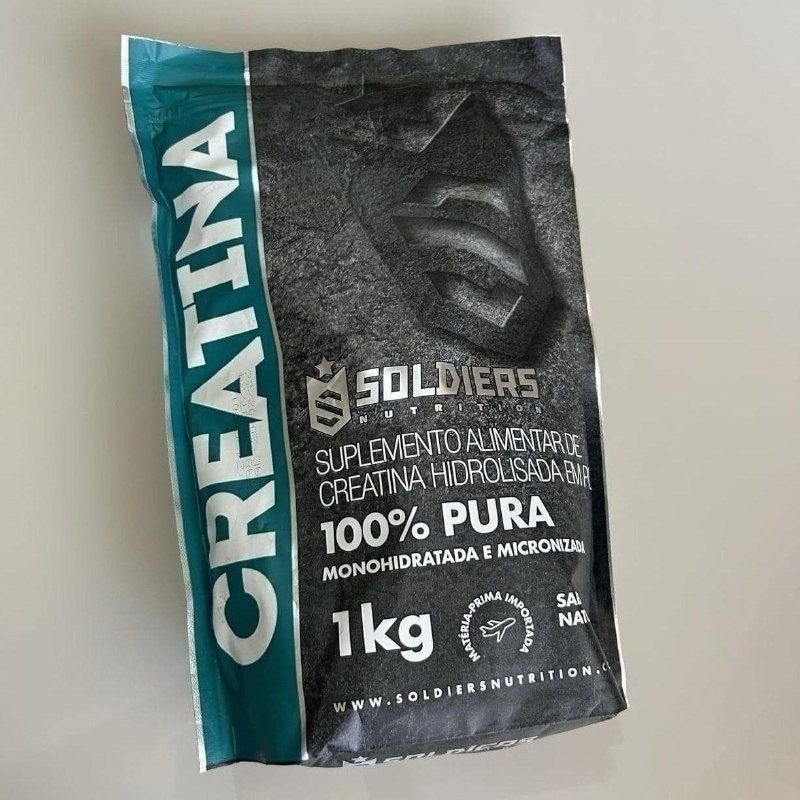 Creatina 500g Suplemento Monohidratada em pó 100% Pura - Soldiers Nutrition