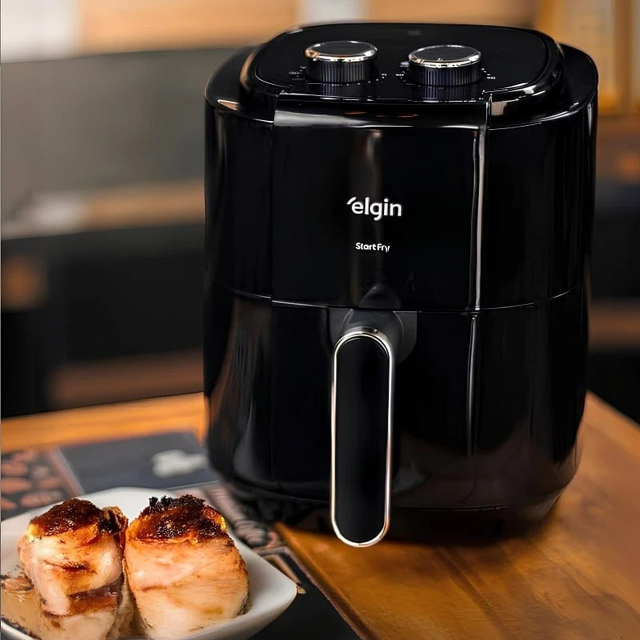 Fritadeira Air Fryer Facilita Fry 3,5litros Preta Elgin 127v