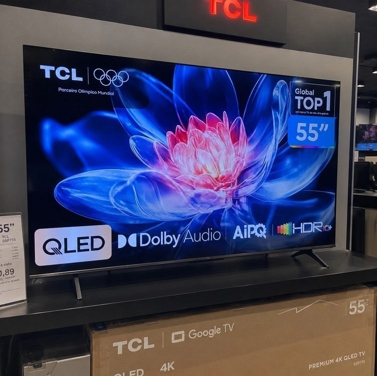 Smart TV TCL 55 Polegadas QLED 4K T6C HDR10+ 55T6C