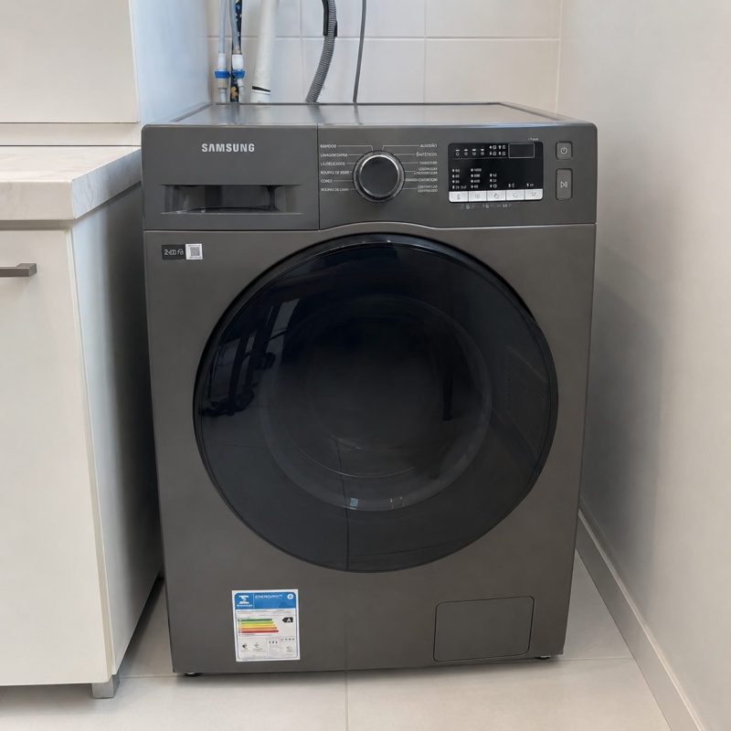 Lavadora Digital Inverter Samsung WW11T Inox 11kg