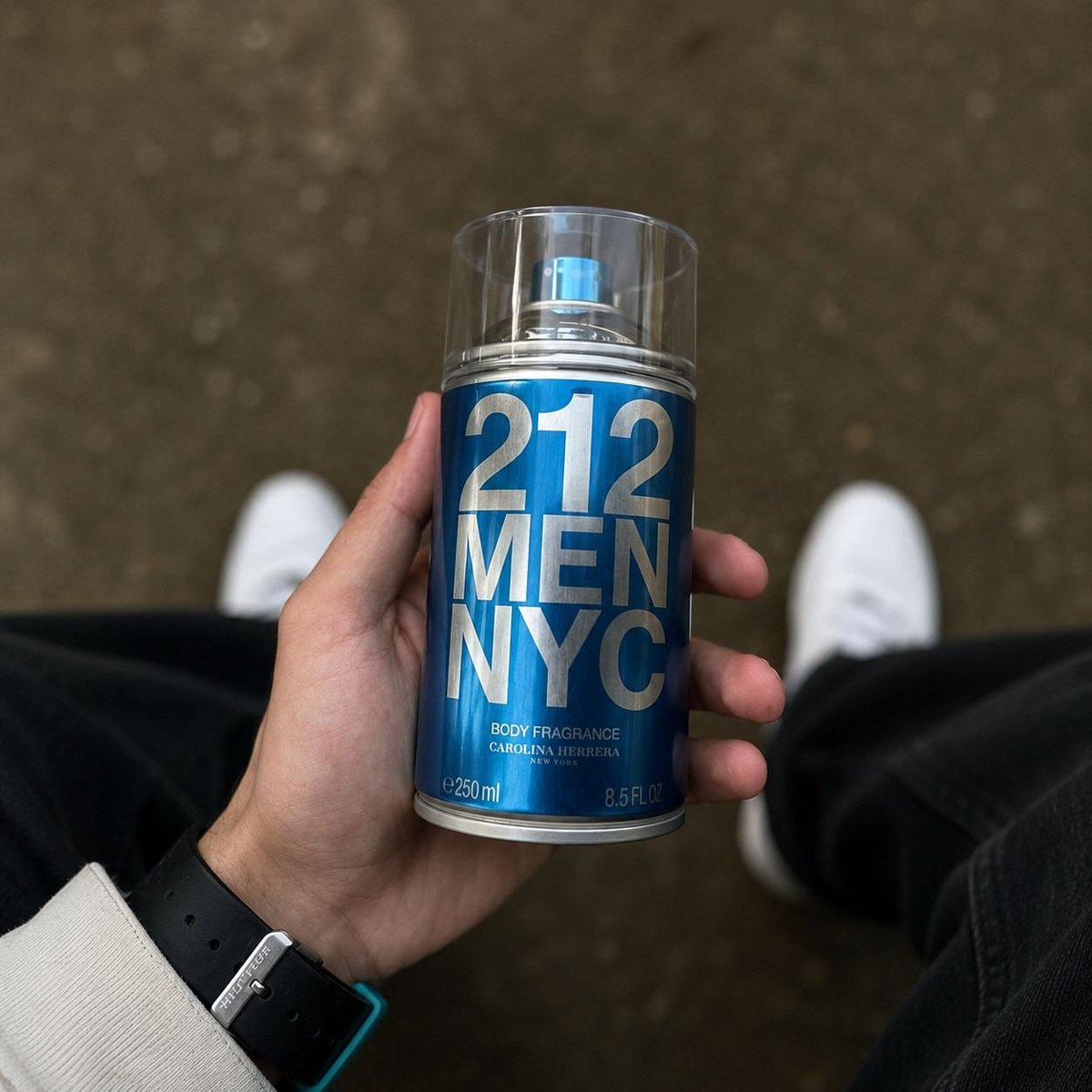 Body Spray Carolina Herrera 212 Men NYC Body Fragrance 250 ml