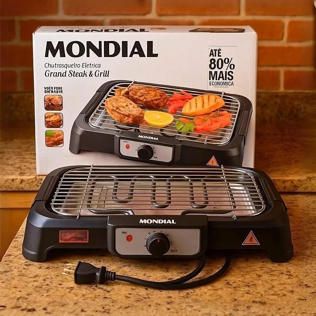 Churrasqueira Elétrica, Mondial, 1200W - CH-07