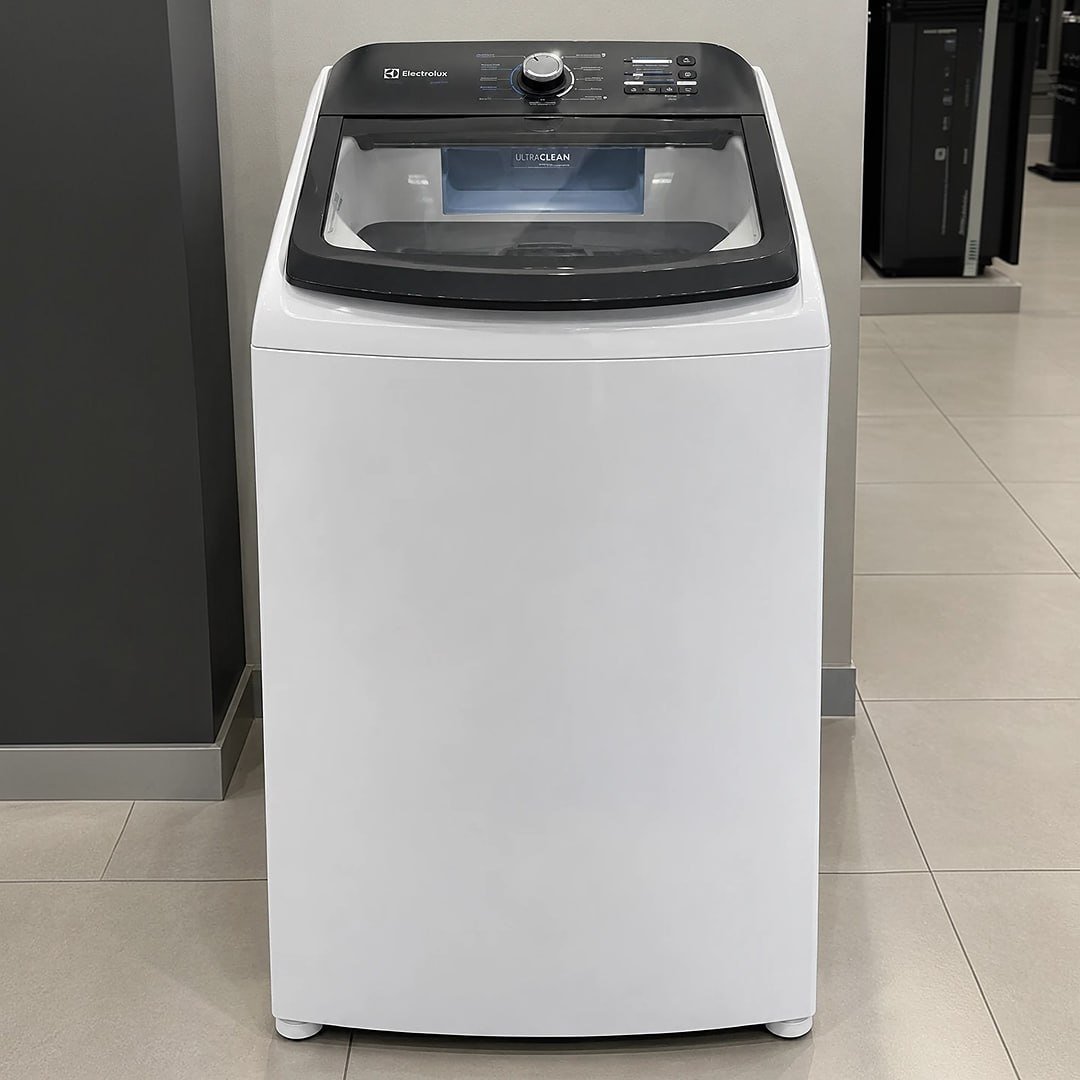 Máquina de Lavar Electrolux 18kg Efficient Cesto inox (LEE18) 127V