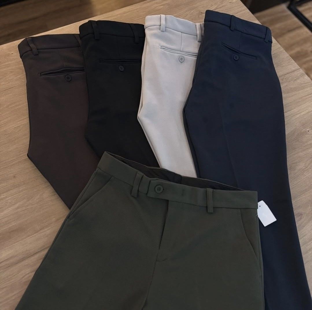 Calça Social Alfaiataria Masculina Malha Elastano Stretch (38 ao 50)