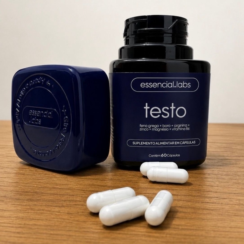 Precursor da Testosterona Testo Essencial 60 Cápsulas