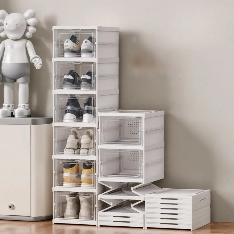 Sapateira Vertical Empilhável 6 Pares Organizador De Calçados